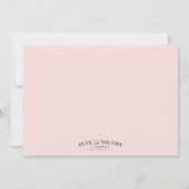 CROIX ROSE | CARTES D'INVITATION BAPTÊME (Dos)