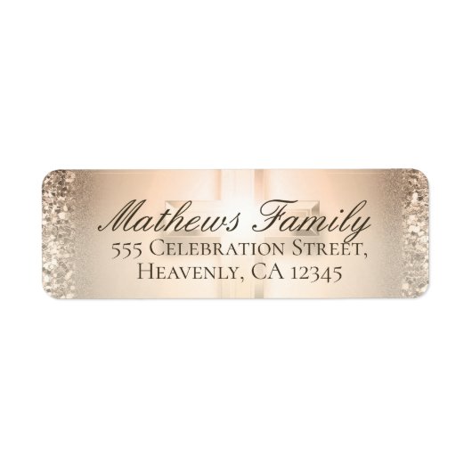 Croix rose | ÉTIQUETTE (Devant)