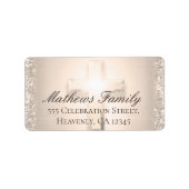 Croix rose | ÉTIQUETTE (Devant)