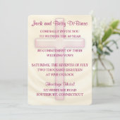 Croix rose Invitations du 60e anniversaire (Debout devant)