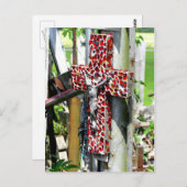 Croix-Rouge chrétienne Bénédiction de Jésus Carte (Devant / Derrière)