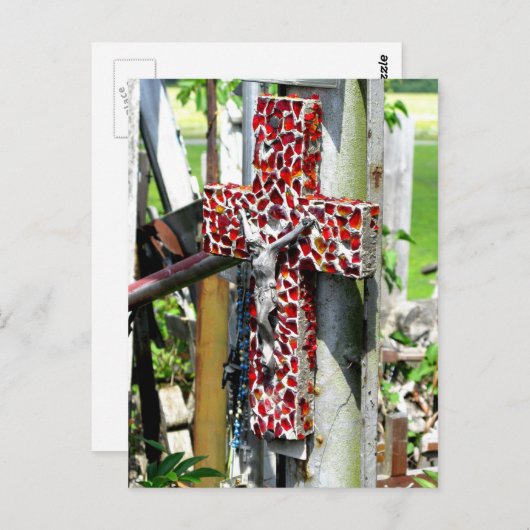 Croix-Rouge chrétienne Bénédiction de Jésus Carte (Devant / Derrière)