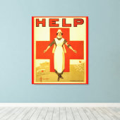 Croix-Rouge Infirmière World War 1 Poster Toile En (Insitu (Plancher de Bois))