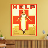 Croix-Rouge Infirmière World War 1 Poster Toile En (Insitu(Salon))