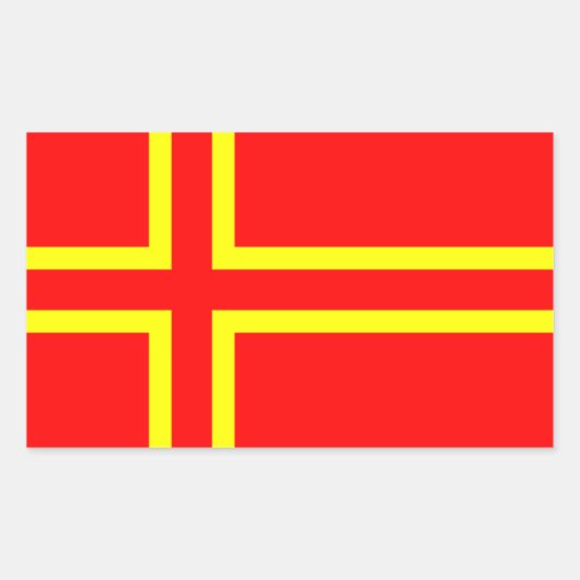 Croix Saint Olaf Rechthoekige Sticker (Voorkant)