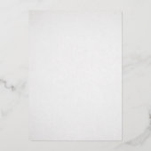 Croix sainte Baptême feuille d'argent Invitation (Verso)