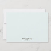 CROIX SAINTE BLEUE ET BROWN| INVITATION BAPTISME (Dos)