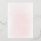 Croix sainte florale Baptême Foil Invitation (Verso)