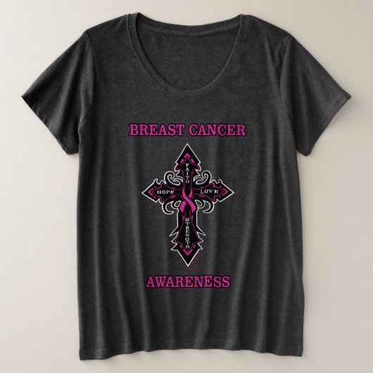 Croix/Sensibilisation...Cancer du sein (Design devant)