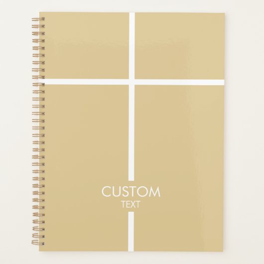 Croix simple or et blanc (Devant)