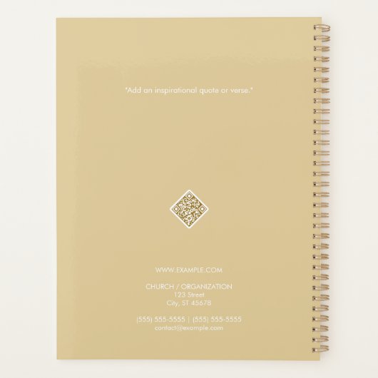 Croix simple or et blanc (Dos)