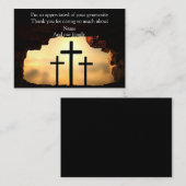 Croix Sur Le Rock Merci Cartes (Devant / Derrière)