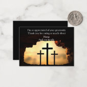 Croix Sur Le Rock Merci Cartes (Devant/Arrière en situation)