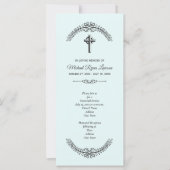 Croix sur les invitations au service commémoratif  (Devant)