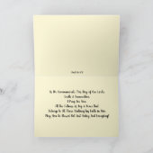 Croix vides Il est ressuscité Écriture Carte de Pâ (Intérieur)