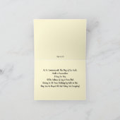 Croix vides Il est ressuscité Écriture Carte de Pâ (Intérieur)