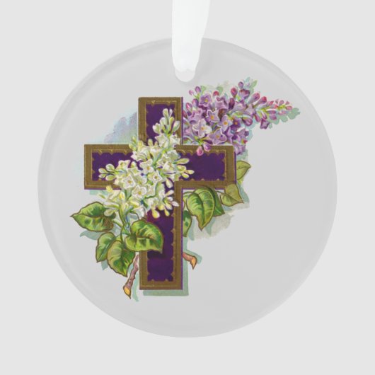 Croix Violette Et Fleurs (devant)
