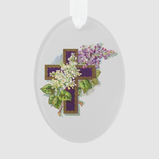 Croix Violette Et Fleurs (devant)