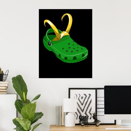 Croki Crocs X Loki Poster (Thuiskantoor)