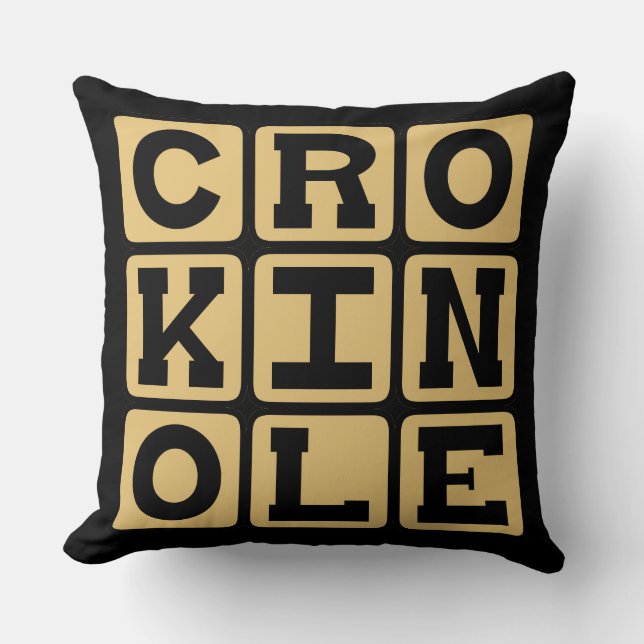 Crokinole, Bordspel Kussen (Voorkant)