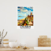 Cromer, Gem of Norfolk kust, Engeland, reis Poster (Keuken)