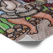 Crone en Wolfie gaan voor een Walk Oekraïense volk Poster (Hoek)