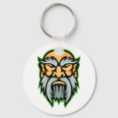 Cronos Greek God Grey Beard Keychain (Achterkant)