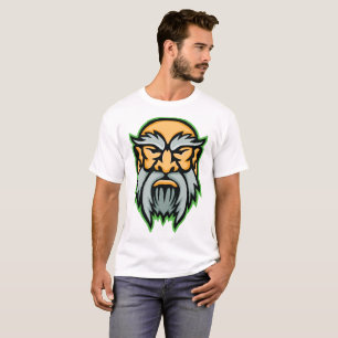 Cronos Griekse God Grijsbaard T-Shirt
