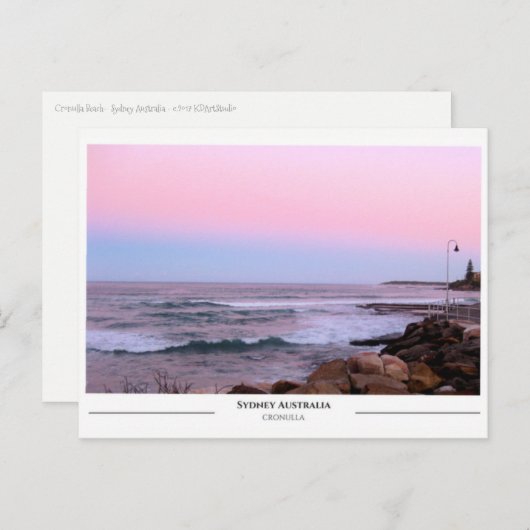 Cronulla Beach Sydney Briefkaart (Voorkant / Achterkant)