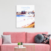 Cronulla strandvoorstad Sydney reisprint Canvas Afdruk (Insitu (Woonkamer))