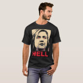 Crooked Hillary Clinton Hell - Anti-Hillary T-shirt (Voorkant volledig)