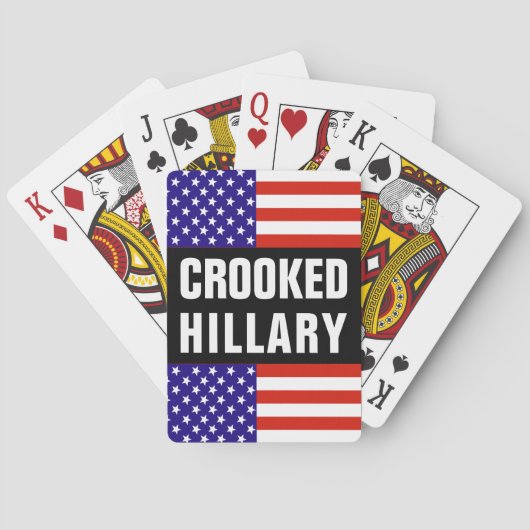 Crooked Hillary Clinton Pokerkaarten (Achterkant)