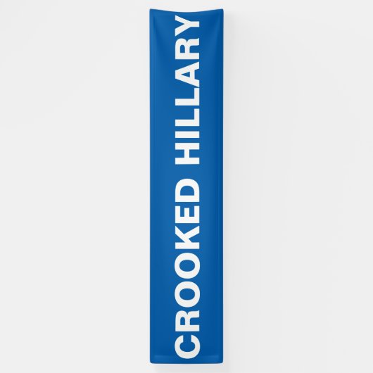 Crooked Hillary Clinton Spandoek (Verticaal)