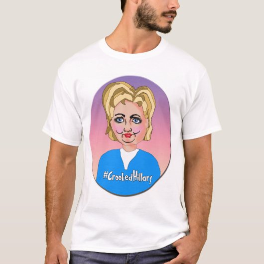Crooked Hillary, T-shirt man (Voorkant)