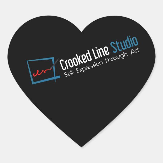 Crooked Line Studio stickers (Voorkant)
