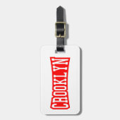 CROOKLYN, NYC BAGAGELABEL (Voorkant verticaal)