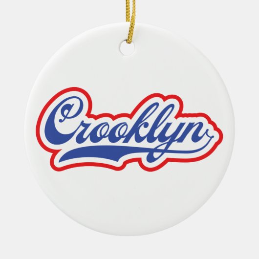 Crooklyn, NYC Keramisch Ornament (Voorkant)