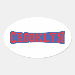 CROOKLYN, NYC OVALE STICKER