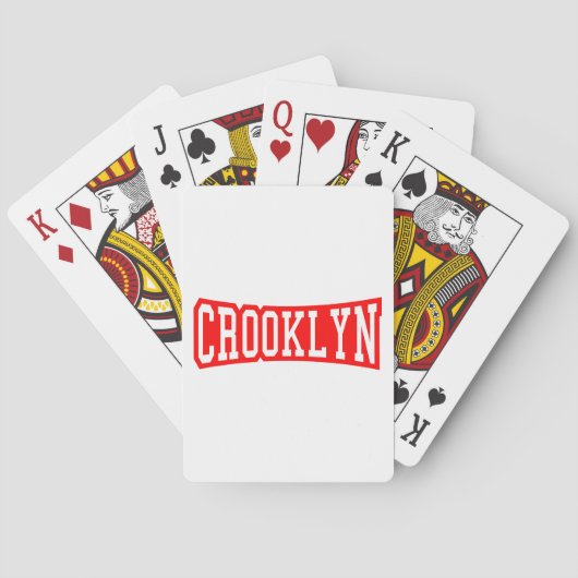 CROOKLYN, NYC POKERKAARTEN (Achterkant)
