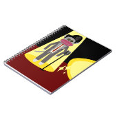 Crooner Fun Fifties Retro Singer Socket Monkey Notitieboek (Linkerzijde)