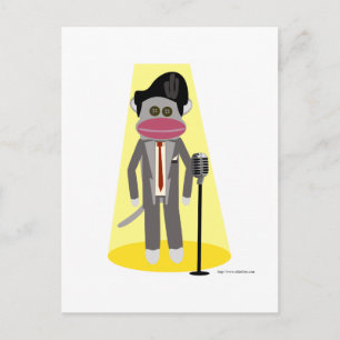 Crooner Monkey Briefkaart