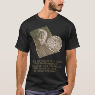 Crop Circle - Alien - Wij zijn tegen bedrog T-shirt