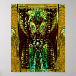 Crop Circle Investigator.Afdrukken Poster