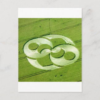 Crop Circle Julia Set Liddington Castle 1996 Briefkaart