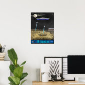 crop circle ufo poster (Thuiskantoor)
