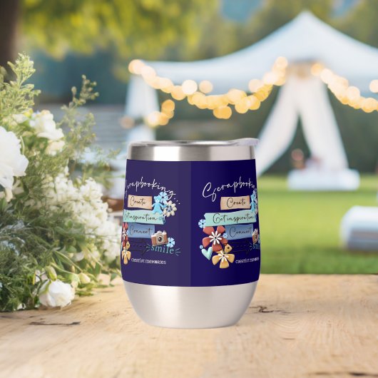 Crop & Connect Stemless Wine Tumbler 11 oz (Huwelijk)