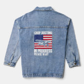 Crop Duster American Crop Dusting in Progress Plea Denim Jacket (Achterkant)