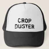 Crop Duster - grappig lopen Trucker Pet (Voorkant)