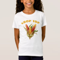 Crop Top, Maïs op de Kam, Groenten, Grappige Kinde