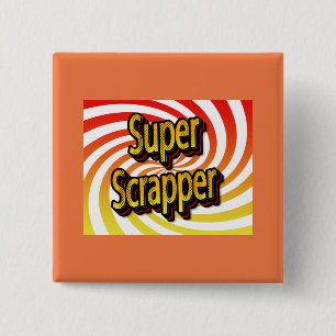 Cropper Scrapbook Ambachtsman Vierkante Button 5,1 Cm